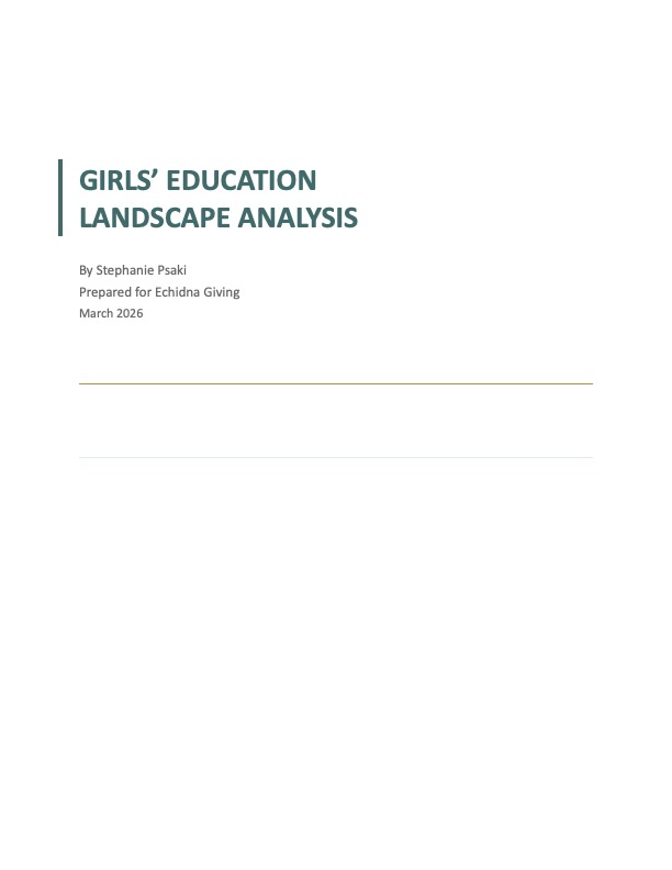 Girls' Education Landscape Analysis